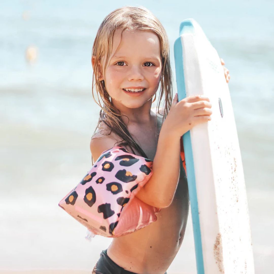Swim Essentials Μπρατσάκια Για Παιδιά Από 2-6 Ετών Rose Gold Leopard SWE-2020SE36 | Homidoo.gr